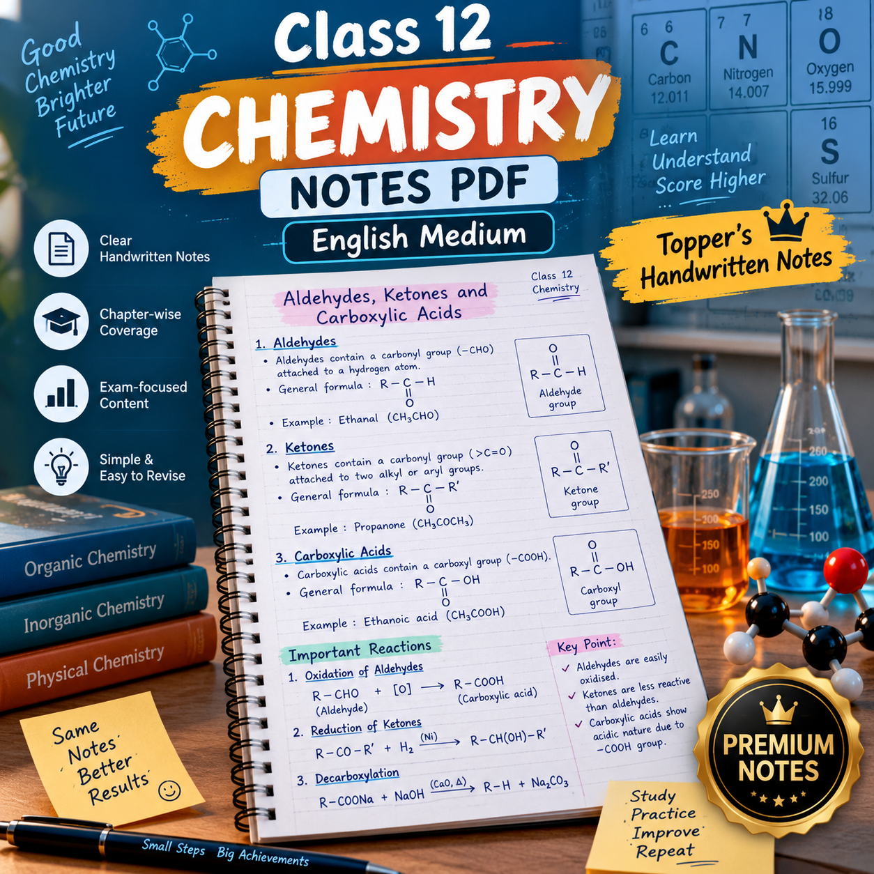 Class 12 Chemistry Premium Notes English Medium