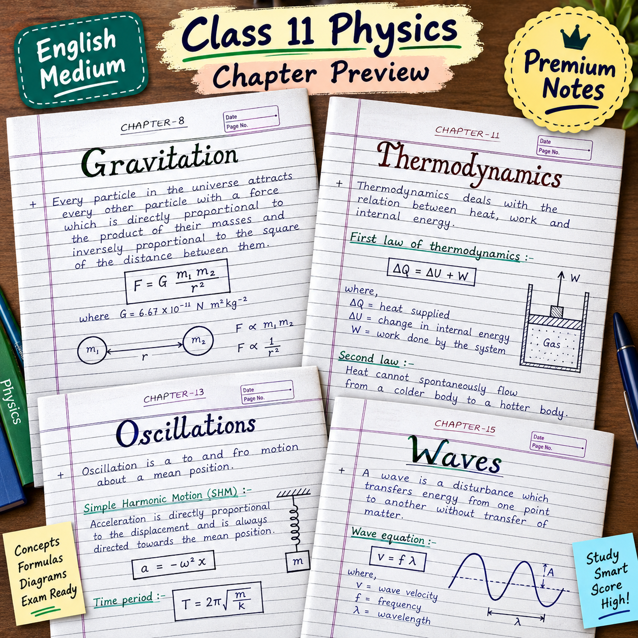 Gravitation Thermodynamics Waves Preview