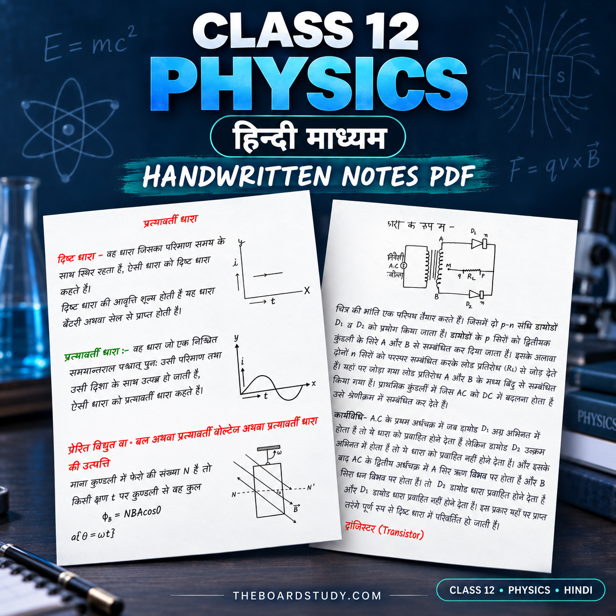 Class 12 Physics Hindi Premium Notes